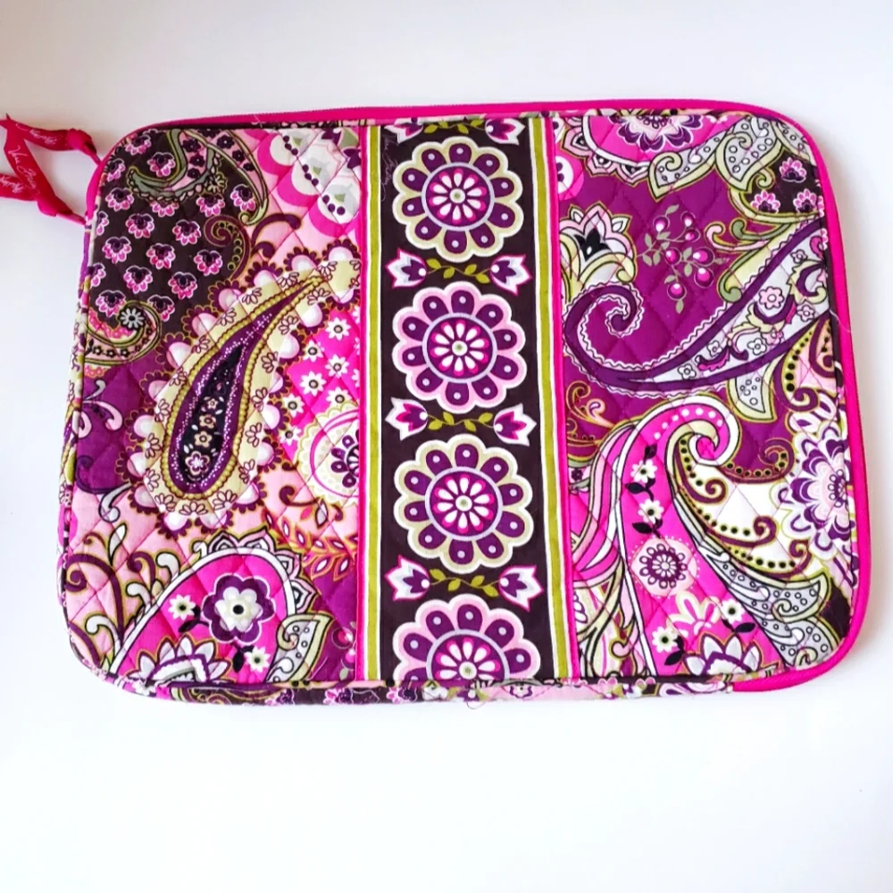 Vera Bradley Pink Paisley Print Laptop Case